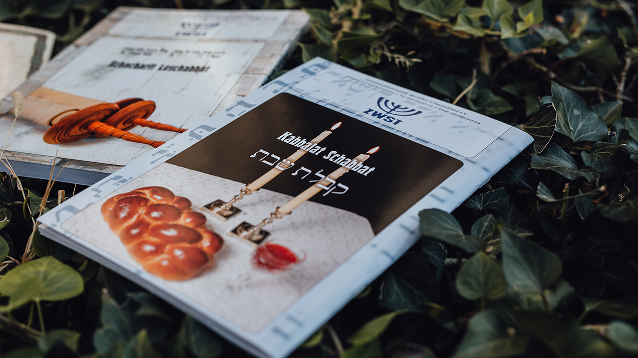 Ansicht eines Gebet-Booklets zu Kabbalat Schabbat