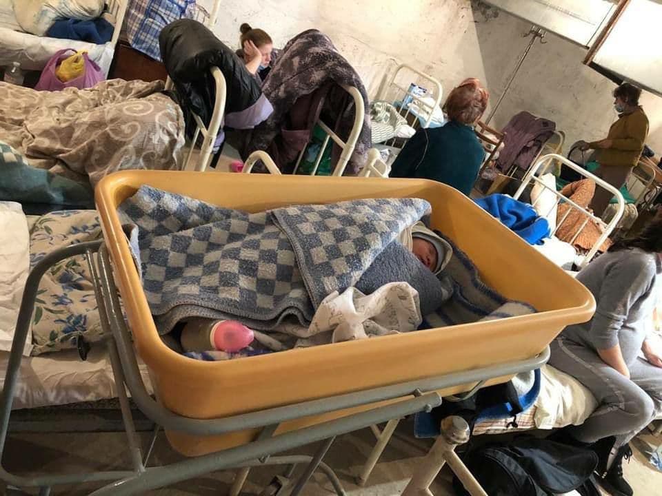 Krankenhaus in der Ukraine im Keller einer Gebäudes