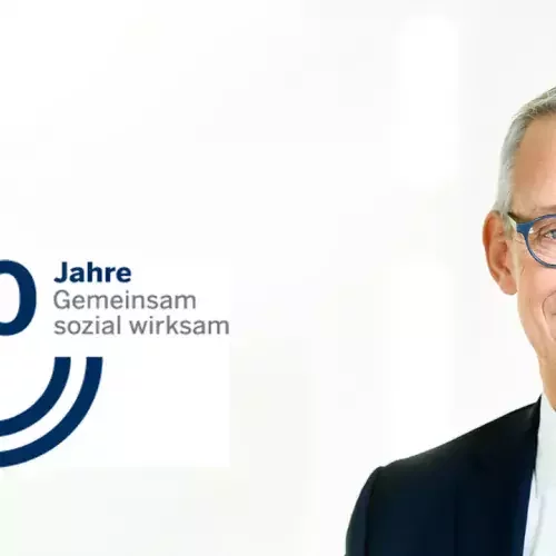 Logo und Vorstandsvorsitzender der Bank für Sozialwirtschaft
