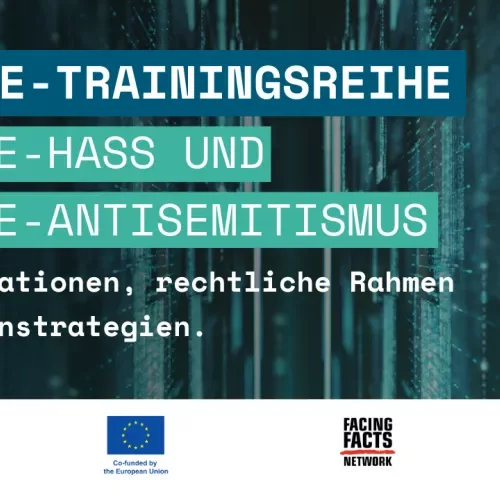Online-Trainingsreihe Online-Hass und Online-Antisemitismus - Manifestationen, rechtliche Rahmen und Gegenstrategien