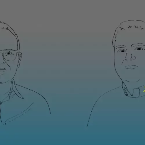 Zwei gezeichnete Portraits