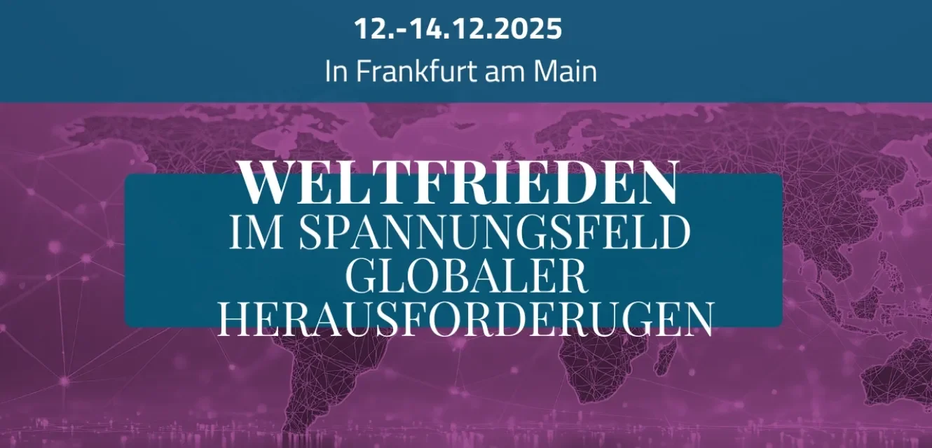Seminar zum Thema Weltfrieden im Spannungsfeld globaler Herausforderungen