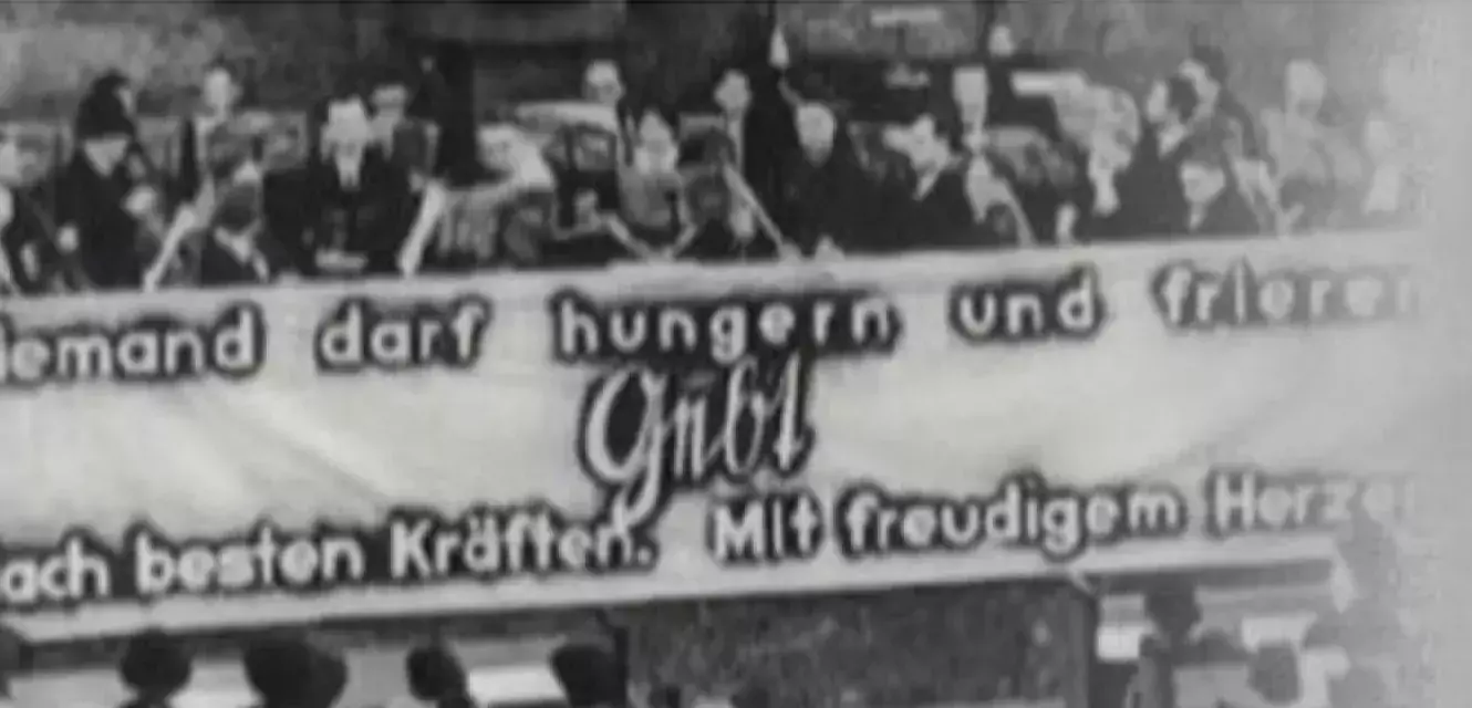 Geschichtliches Schwarz-Weiß Foto der ZWST
