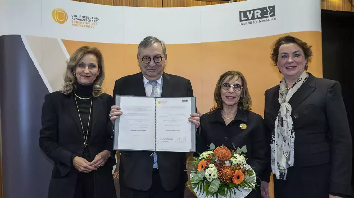 LVR zeichnet Abraham Lehrer mit dem Ehrenring des Rheinlandes aus