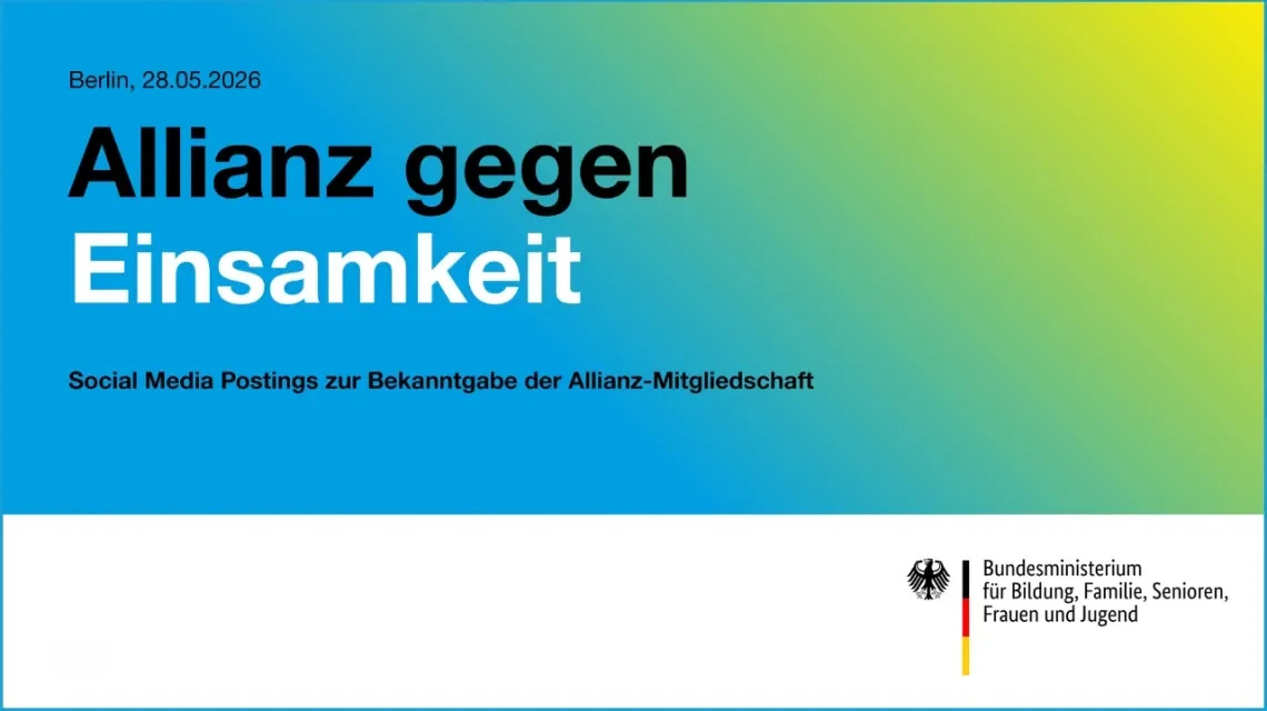 Allianz gegen Einsamkeit